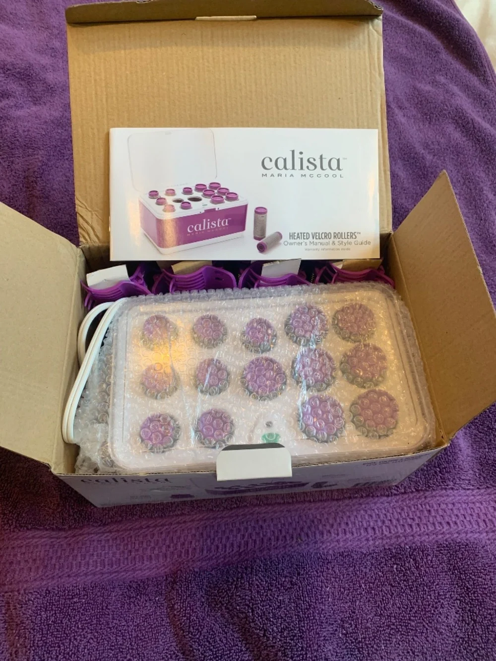 New Calista Maria Mc Cool  Heated Velcro Rollers